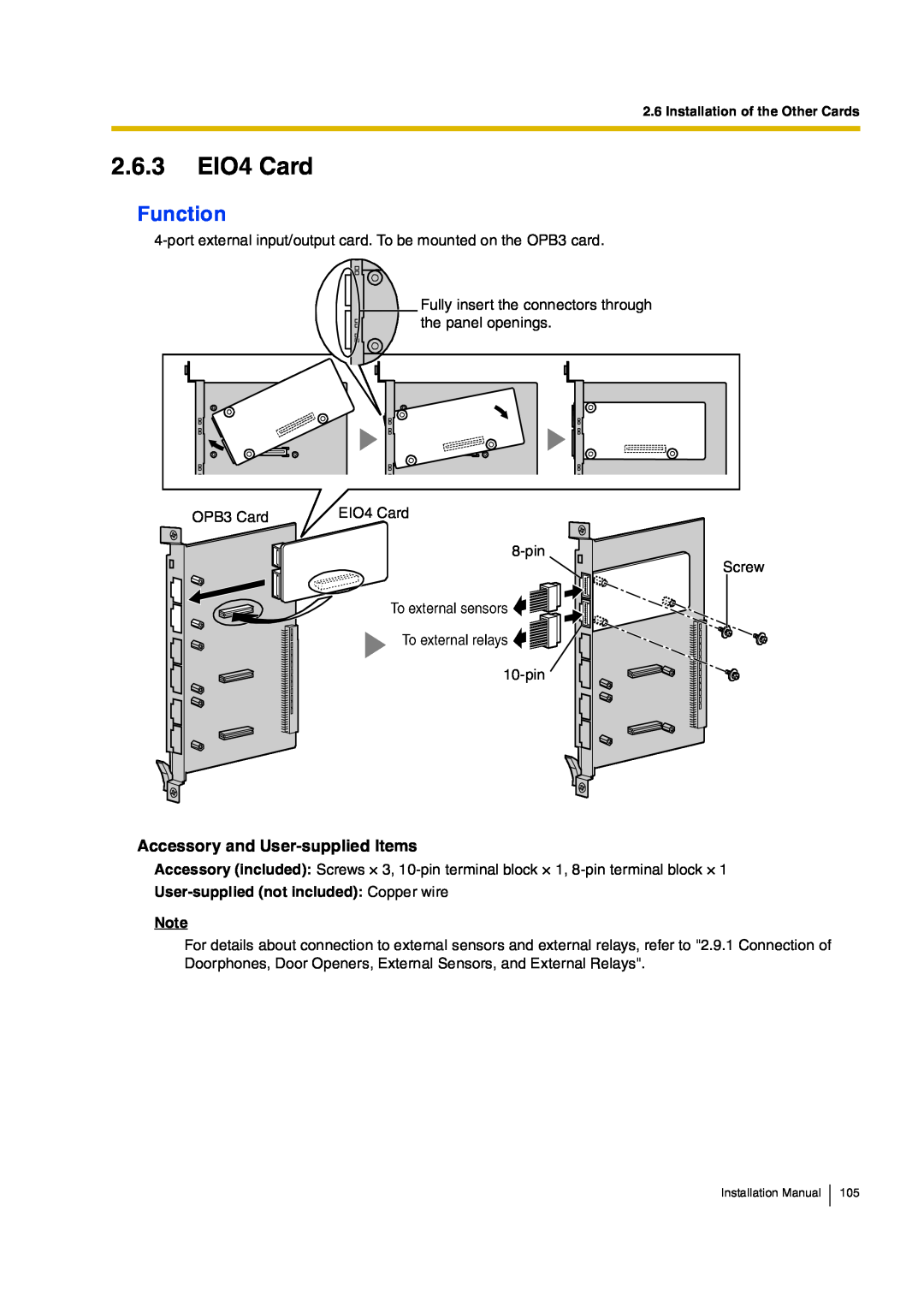 Panasonic KX-TDA100, KX-TDA200 manual îòêòí Û×Ñì Ý¿¼, Ú«²½¬·±², ß½½»­­±§ ¿²¼ Ë­»ó­«´·»¼ ×¬»³­, ×²­¬¿´´¿¬·±² Ó¿²«¿´ ïðë 