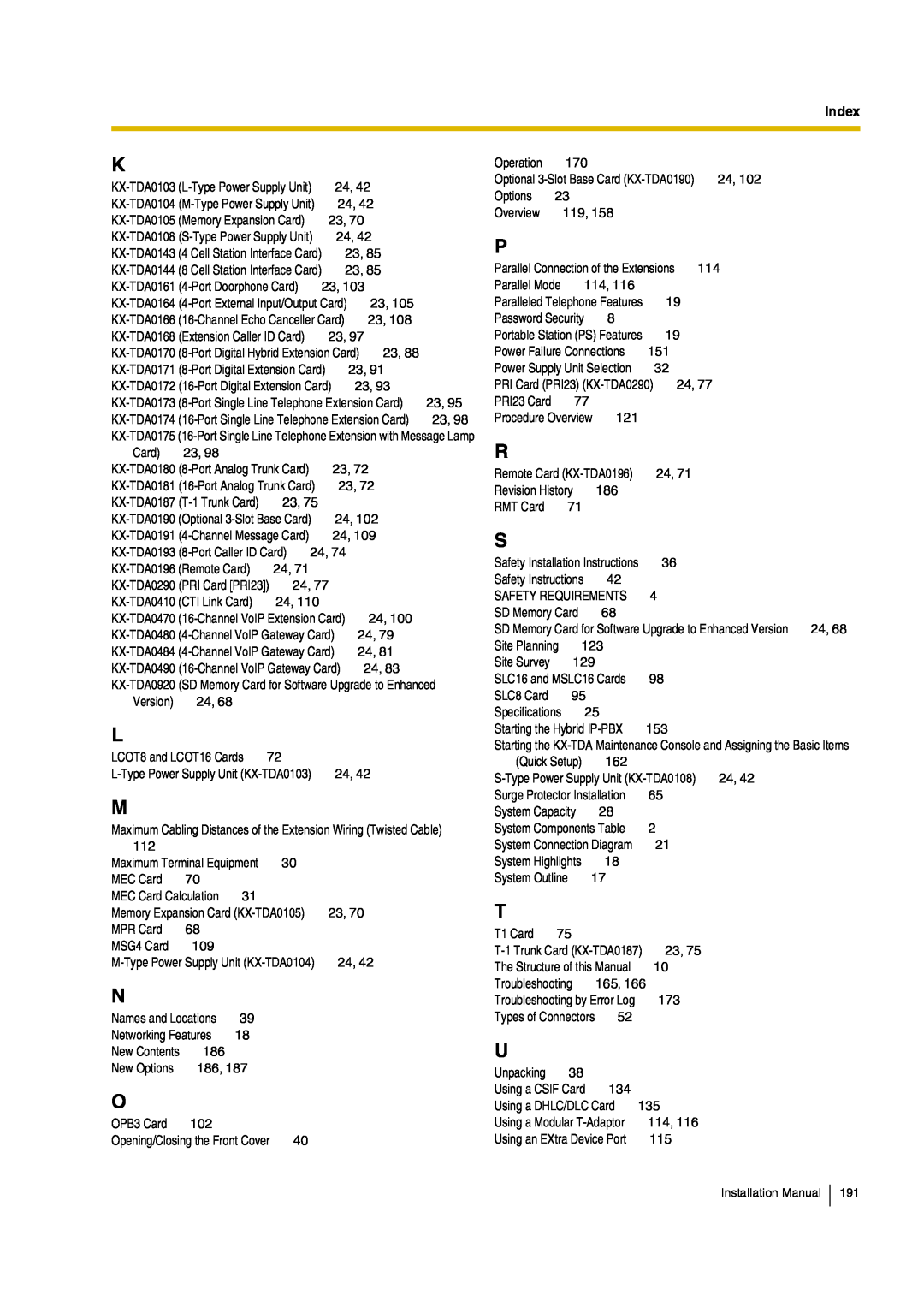 Panasonic KX-TDA100, KX-TDA200 manual 