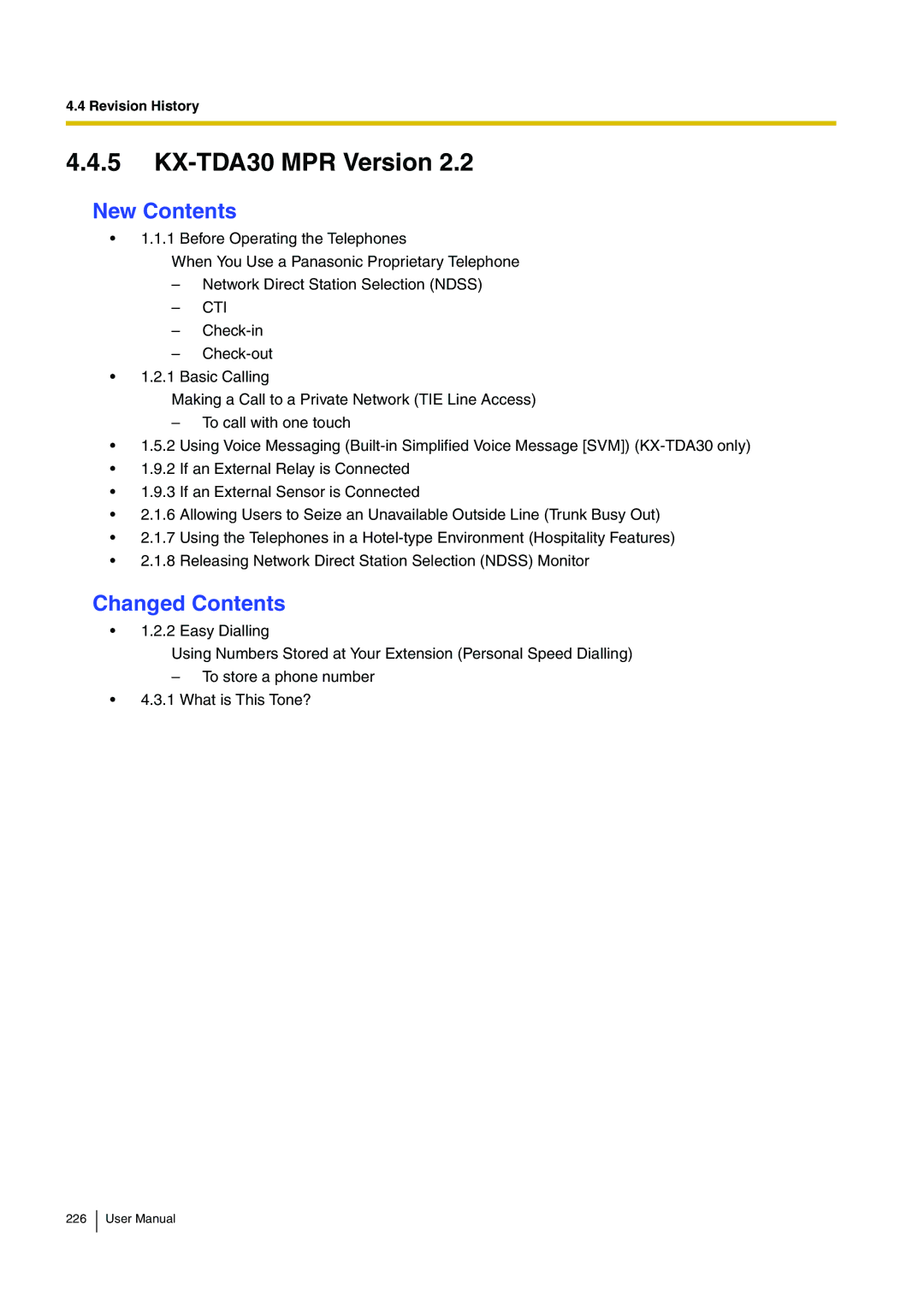 Panasonic KX-TDA200 user manual KX-TDA30 MPR Version 