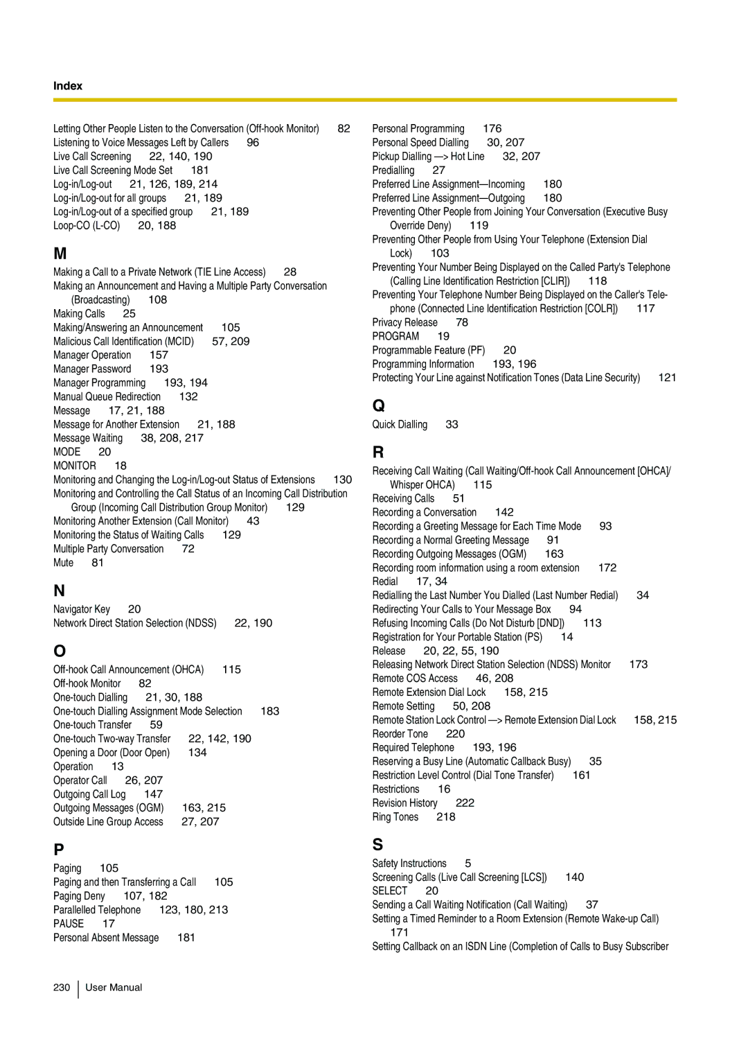 Panasonic KX-TDA200 user manual Mode Monitor 