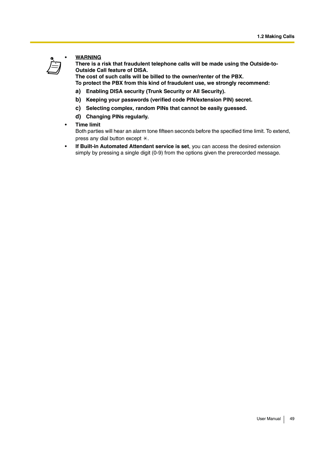 Panasonic KX-TDA200 user manual Making Calls 