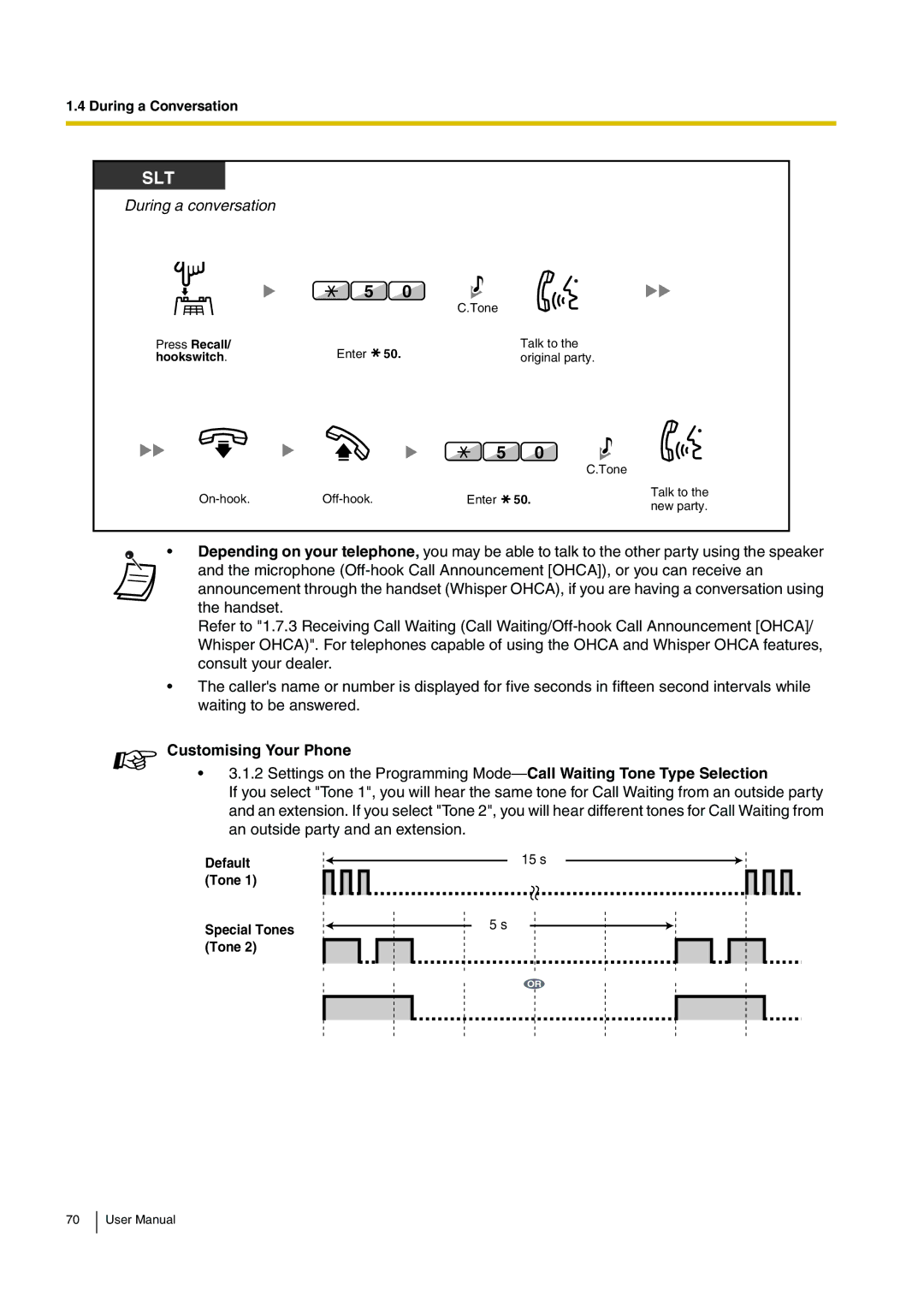 Panasonic KX-TDA200 user manual Default 