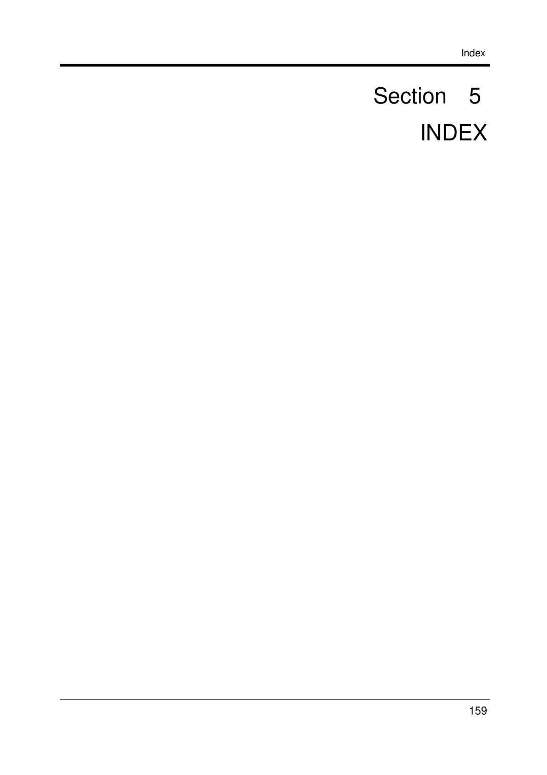 Panasonic KX-TDA200 user manual 159, Index 