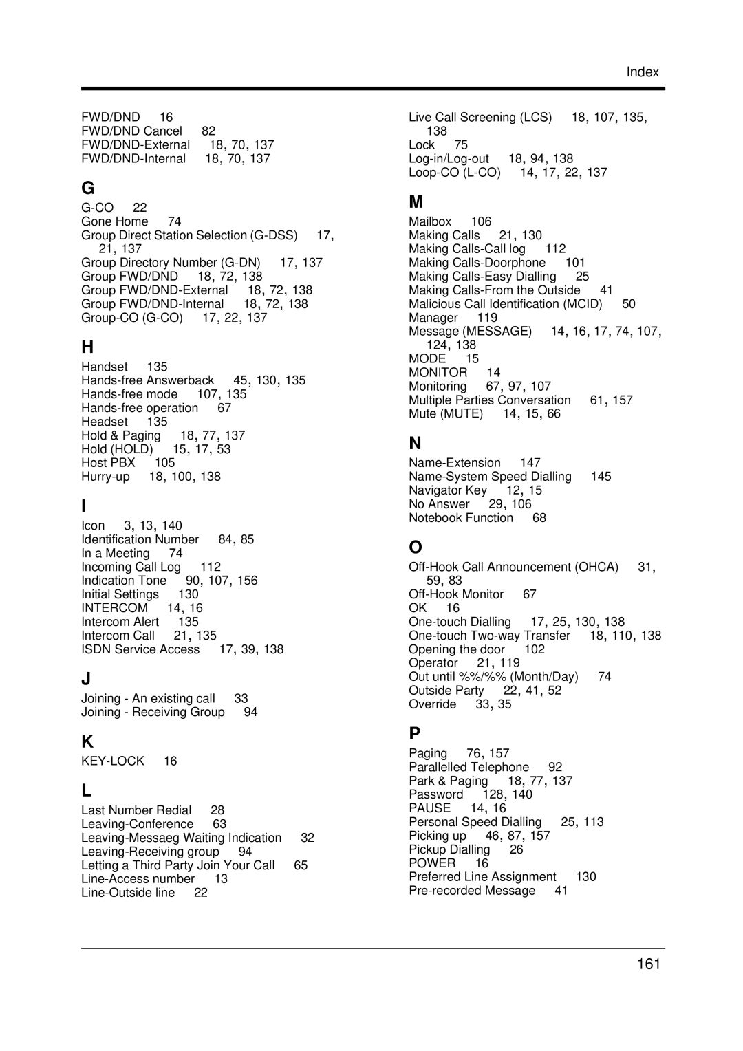 Panasonic KX-TDA200 user manual 161, Fwd/Dnd 