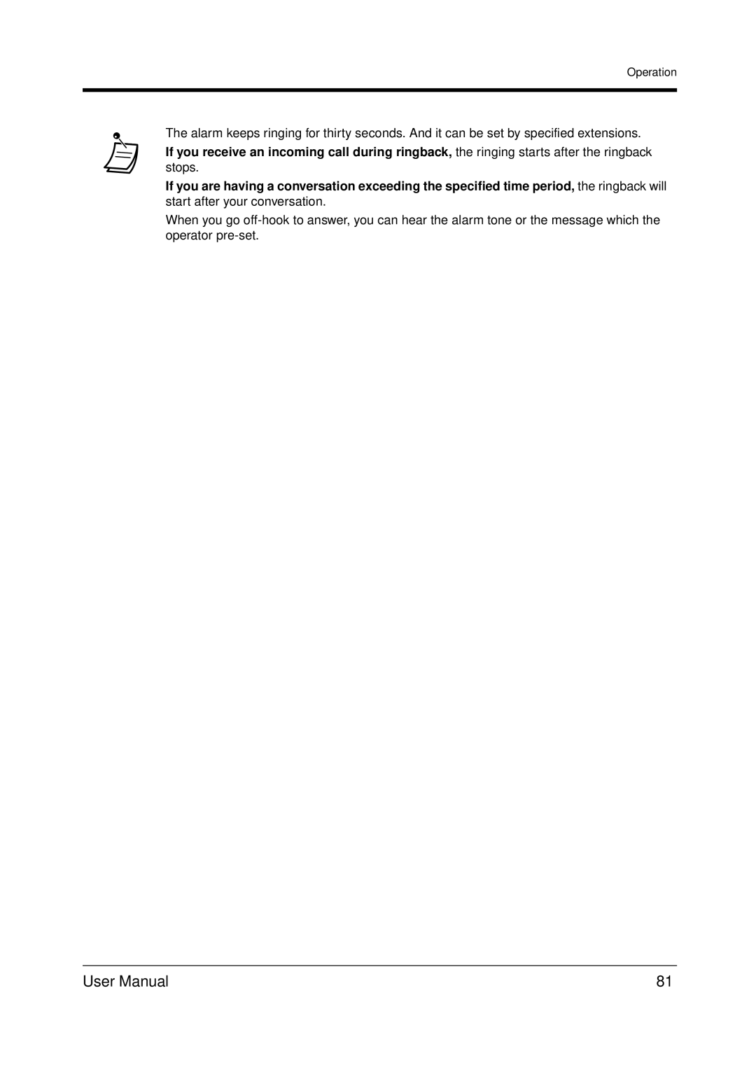 Panasonic KX-TDA200 user manual Operation 