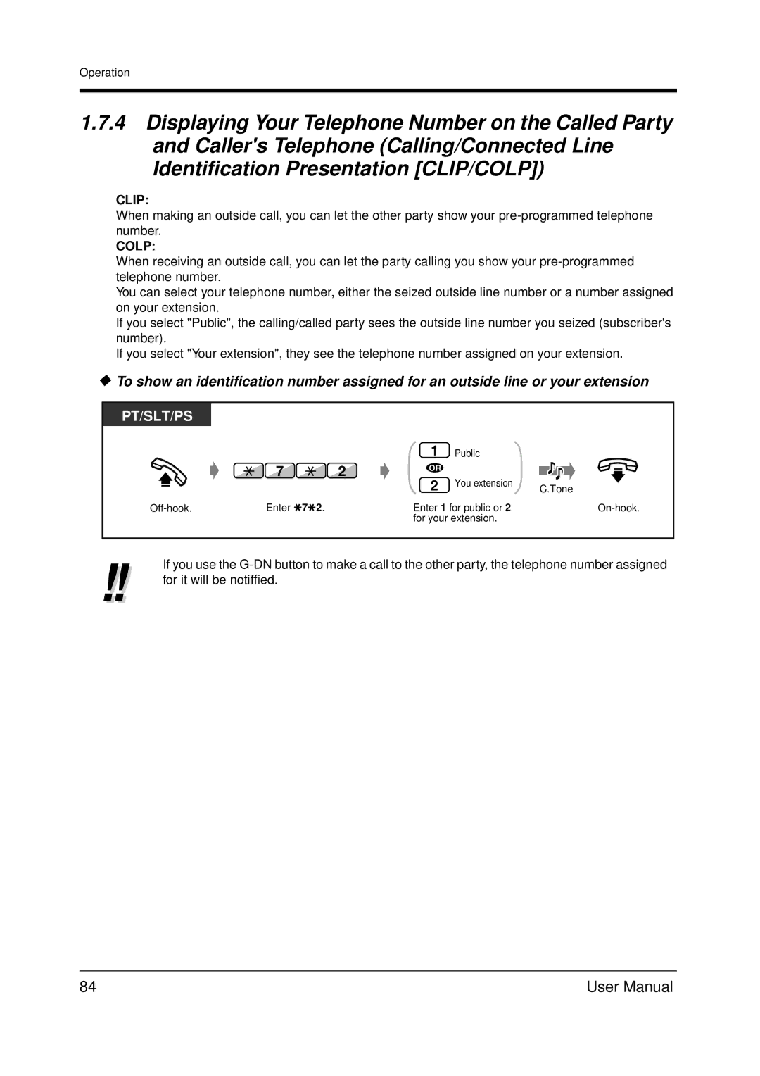 Panasonic KX-TDA200 user manual Clip 