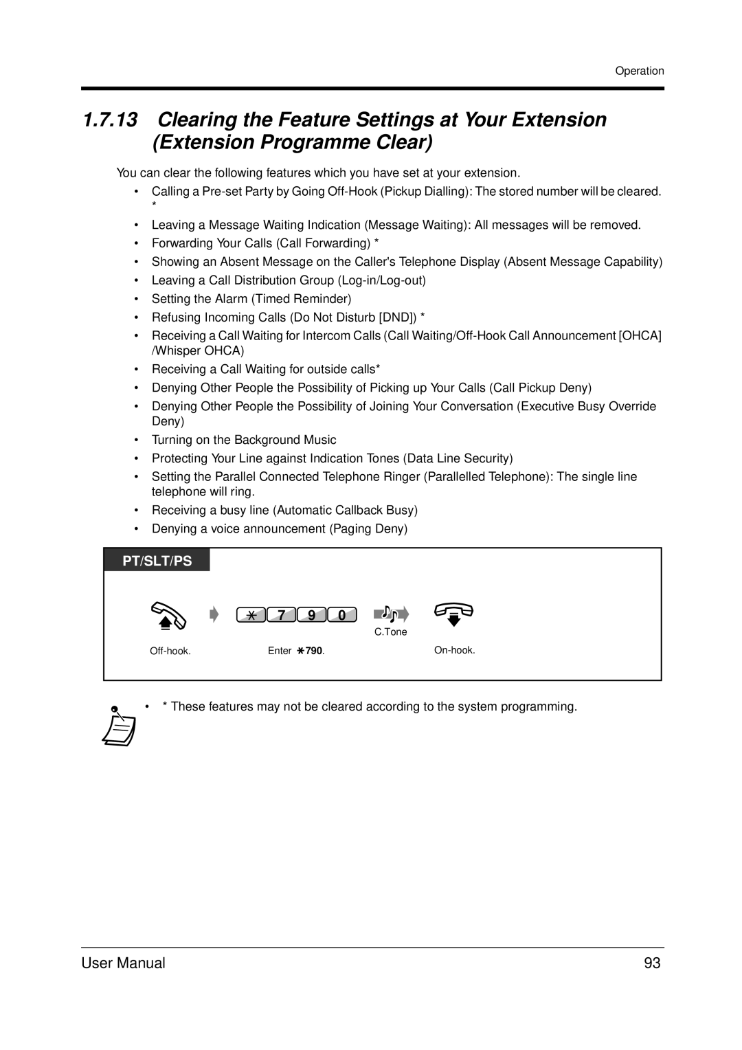 Panasonic KX-TDA200 user manual 790 