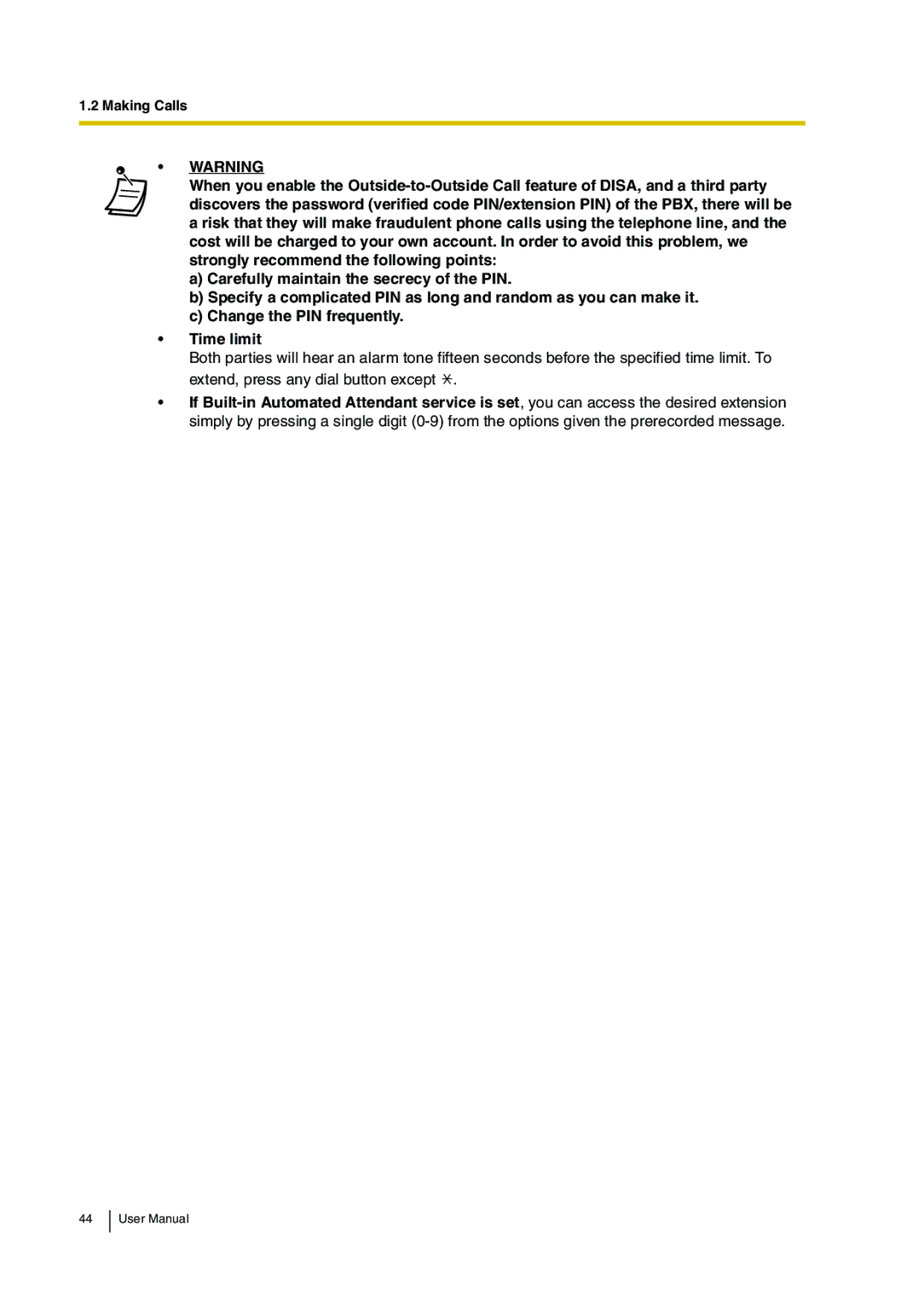 Panasonic KX-TDA30 user manual Making Calls 