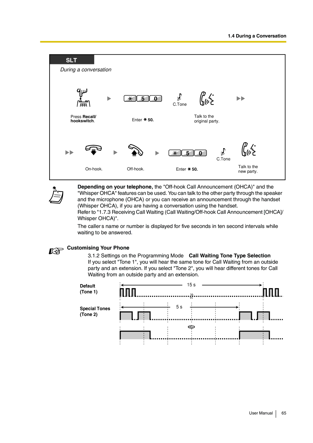 Panasonic KX-TDA30 user manual Default 