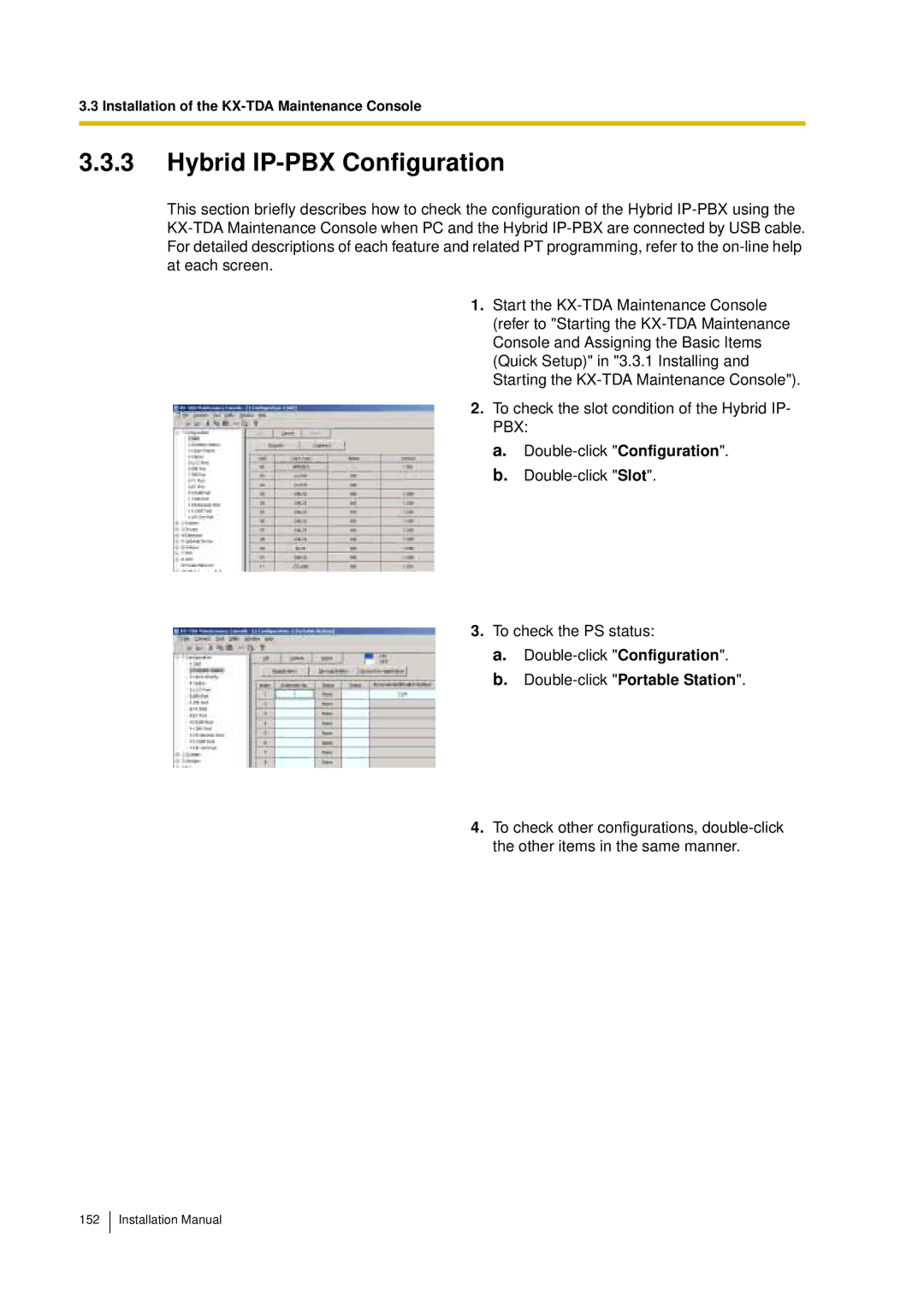 Panasonic KX-TDA30 installation manual Hybrid IP-PBX Configuration 