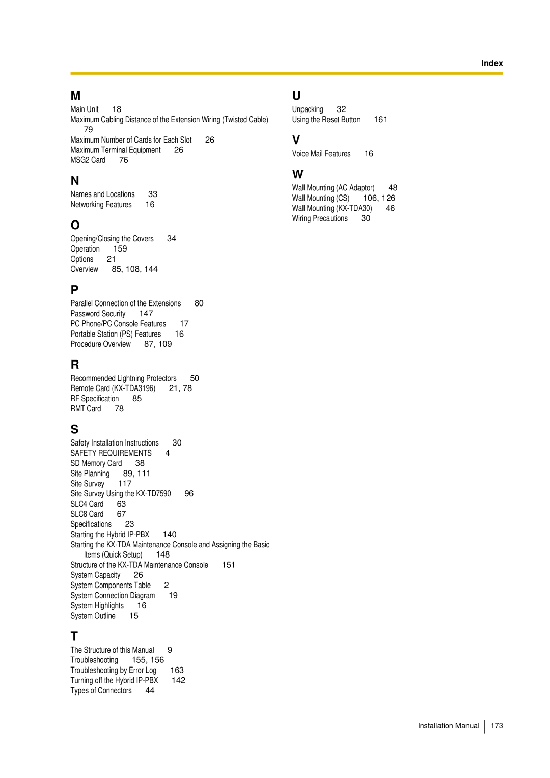 Panasonic KX-TDA30 installation manual Main Unit 