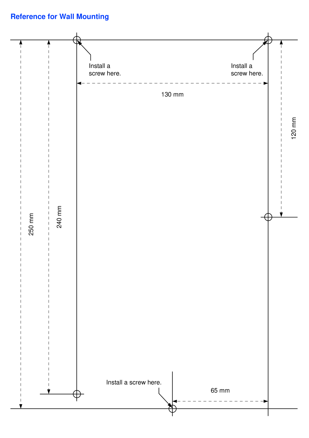 Panasonic KX-TDA30 installation manual Reference for Wall Mounting 