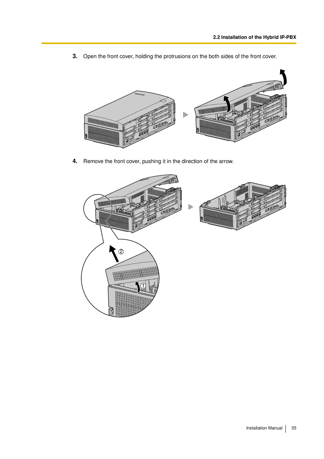 Panasonic KX-TDA30 installation manual Installation of the Hybrid IP-PBX 