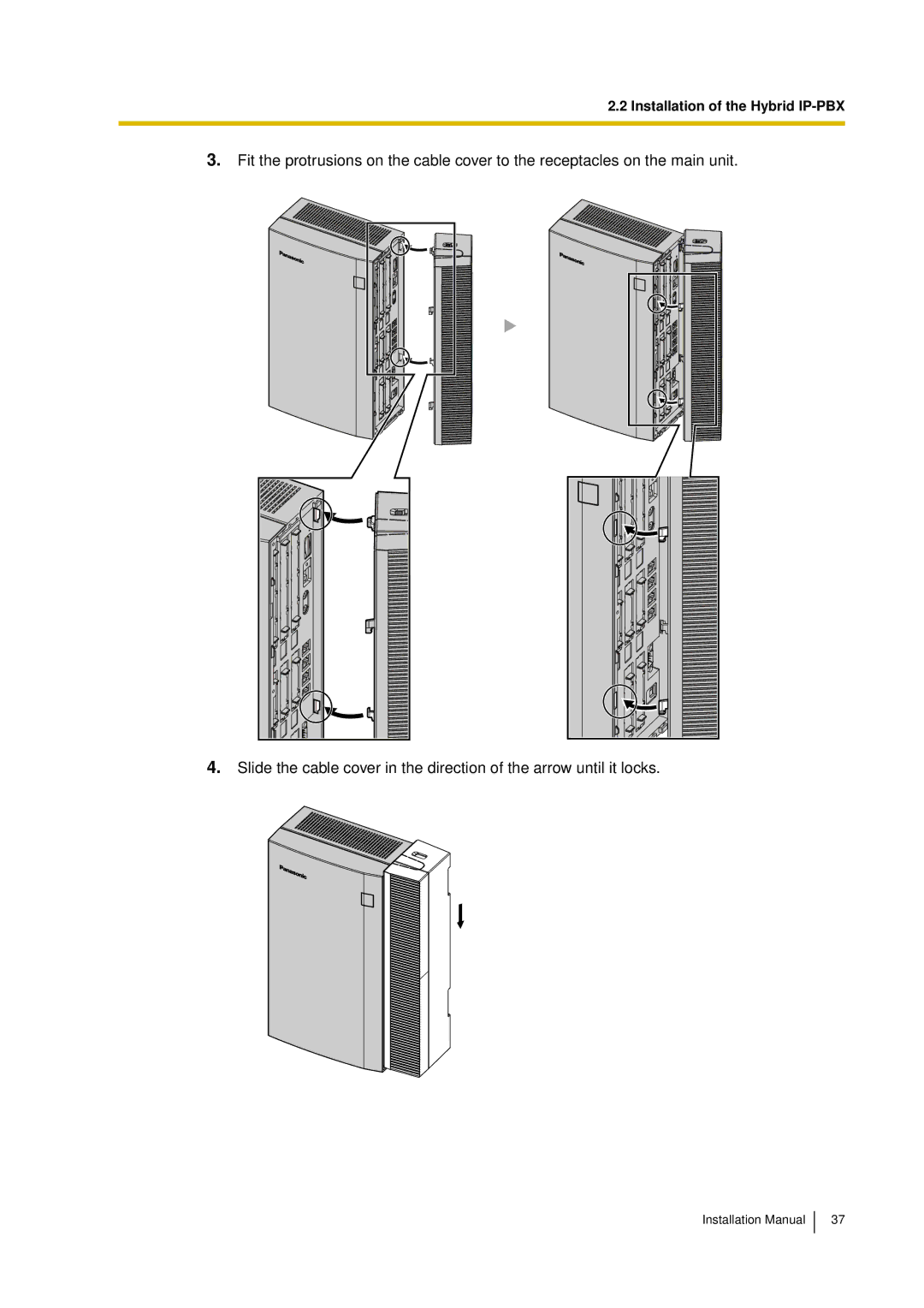 Panasonic KX-TDA30 installation manual Installation of the Hybrid IP-PBX 