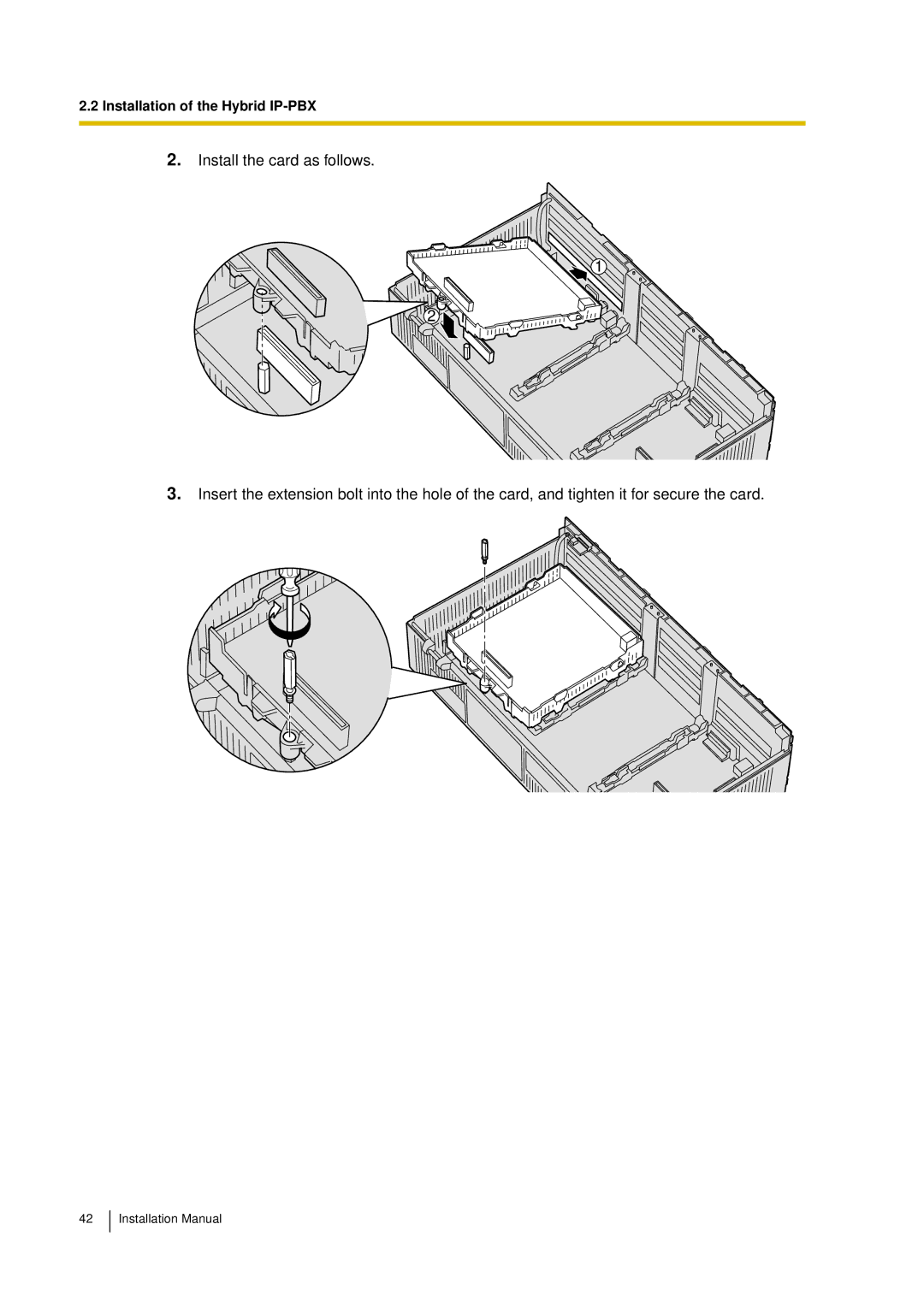 Panasonic KX-TDA30 installation manual Installation of the Hybrid IP-PBX 