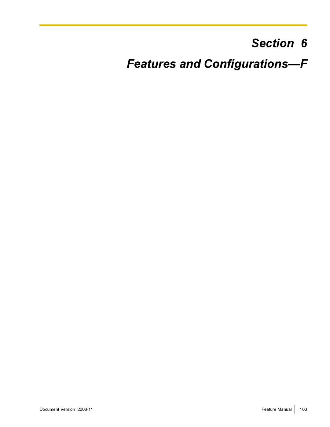 Panasonic KX-TDA50 manual Features and Configurations-F 