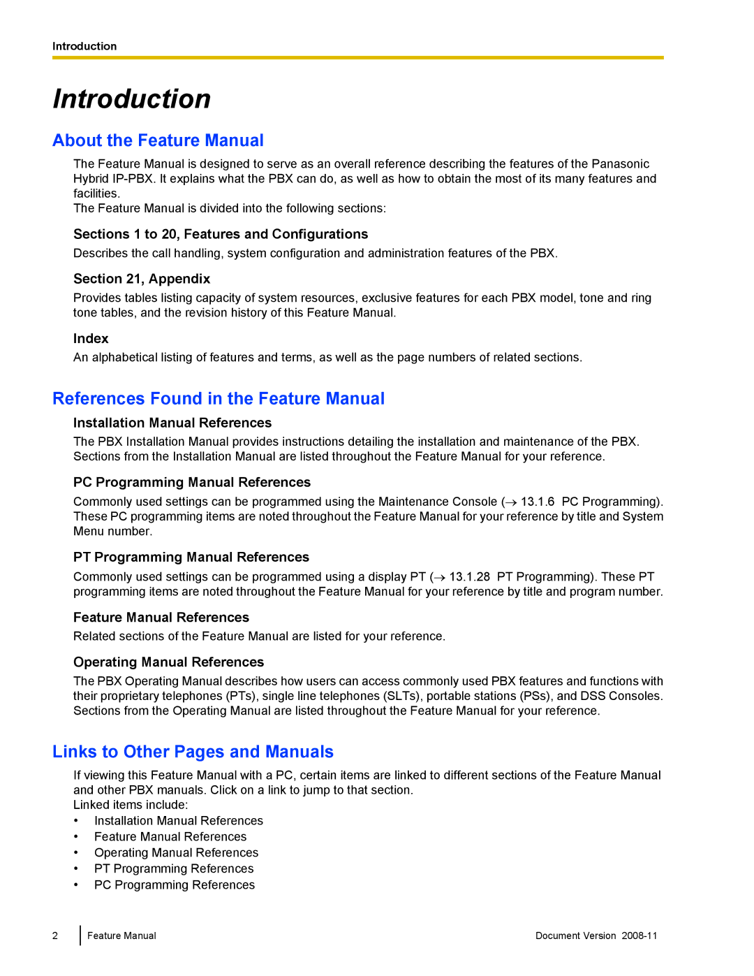 Panasonic KX-TDA50 manual Introduction 