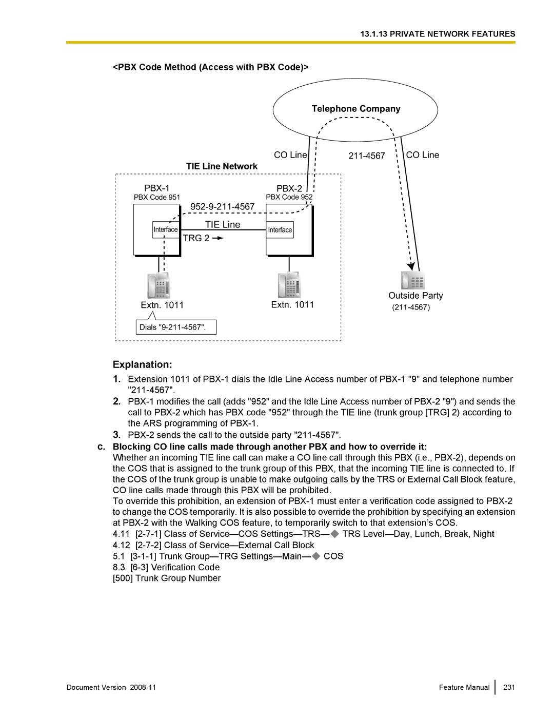 Panasonic KX-TDA50 manual Trg 