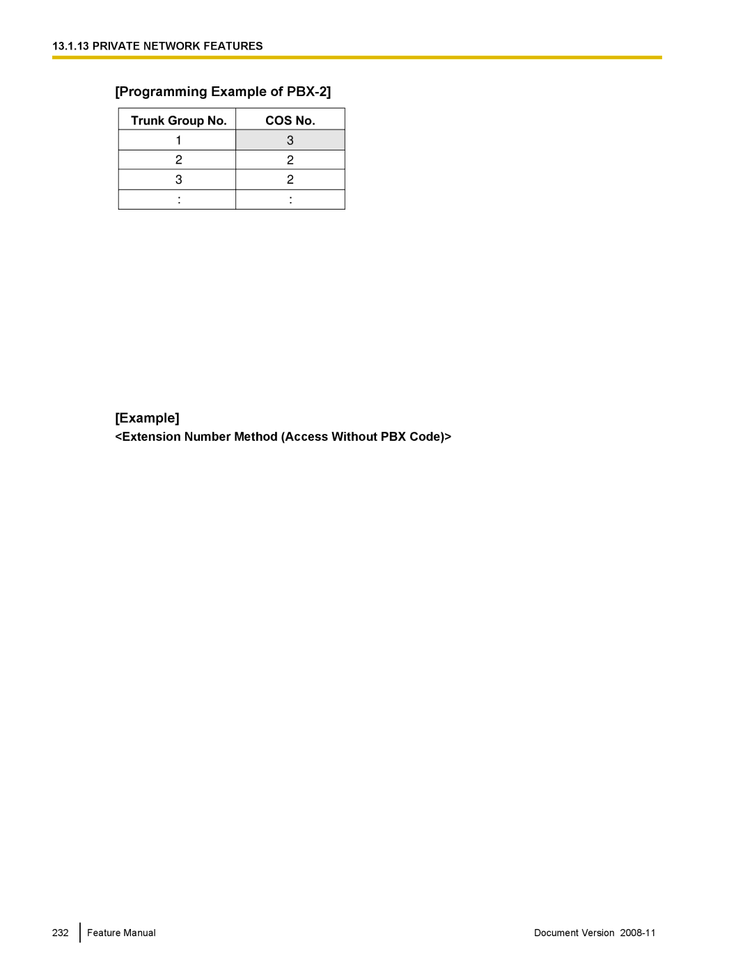 Panasonic KX-TDA50 manual Programming Example of PBX-2, Trg 