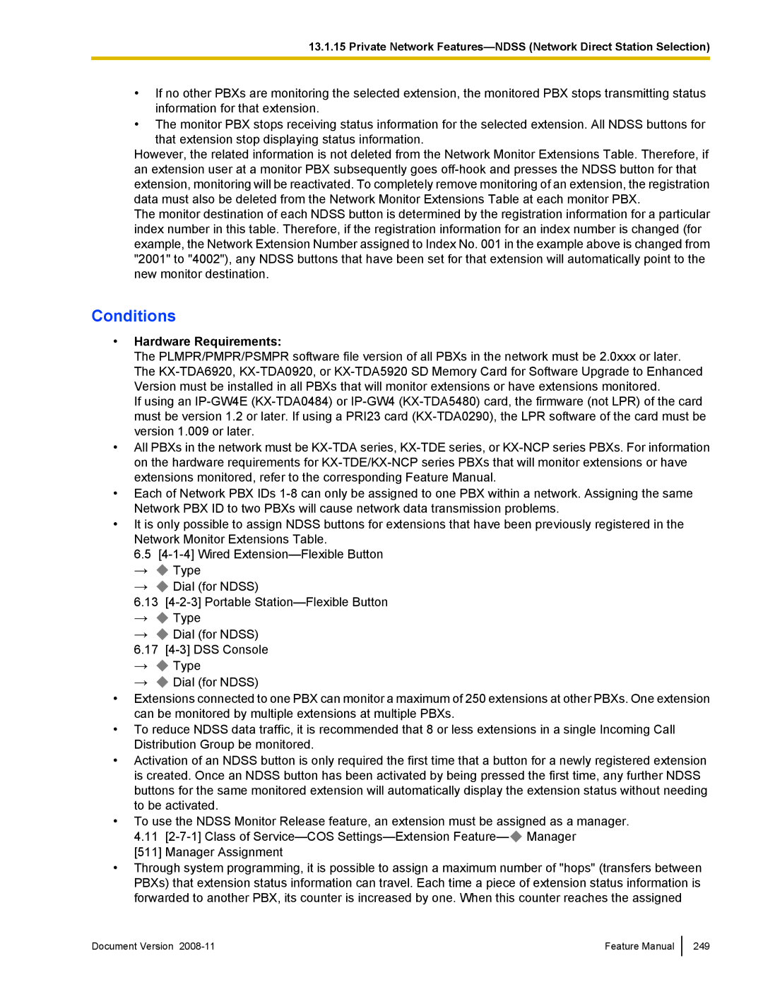 Panasonic KX-TDA50 manual Hardware Requirements 