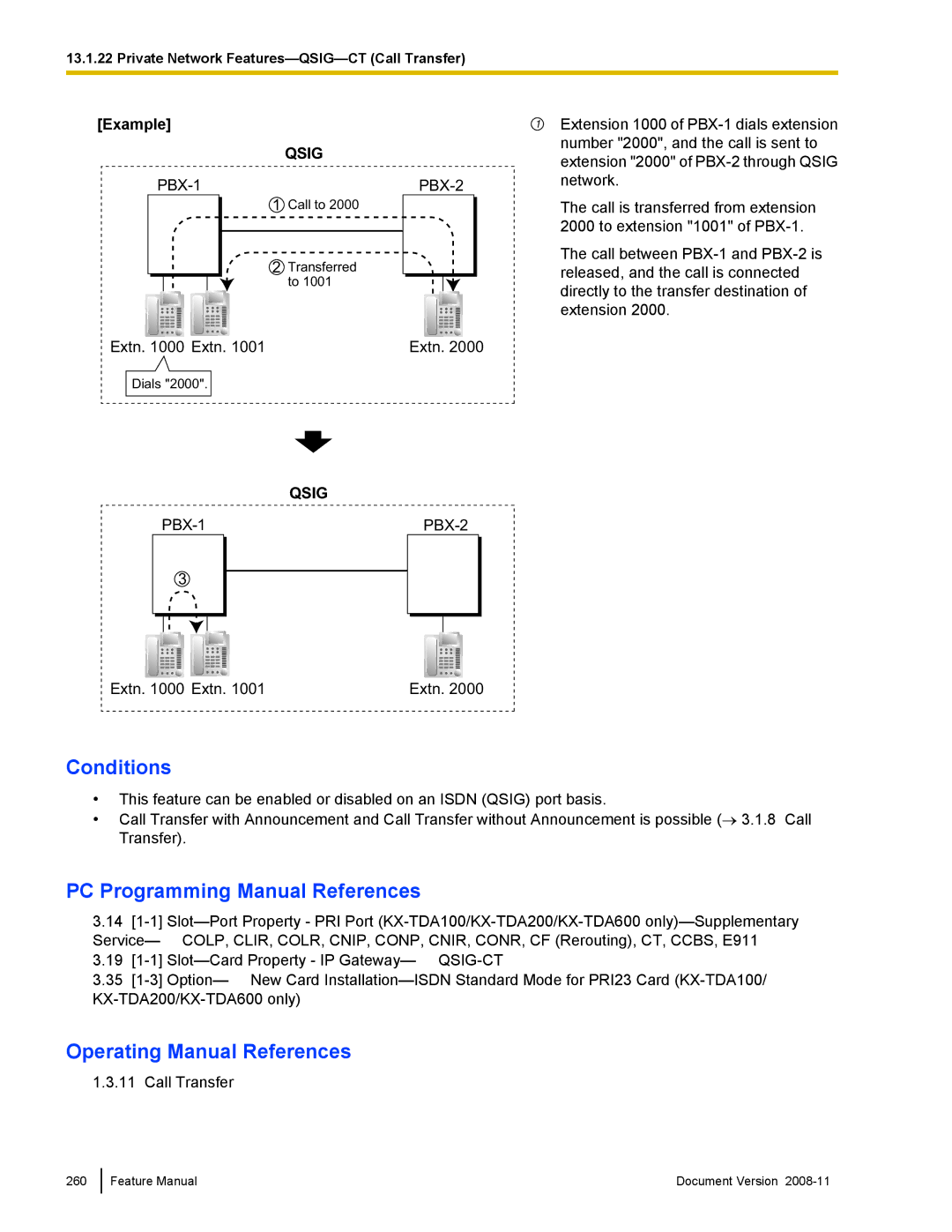 Panasonic KX-TDA50 manual Call to Transferred to 