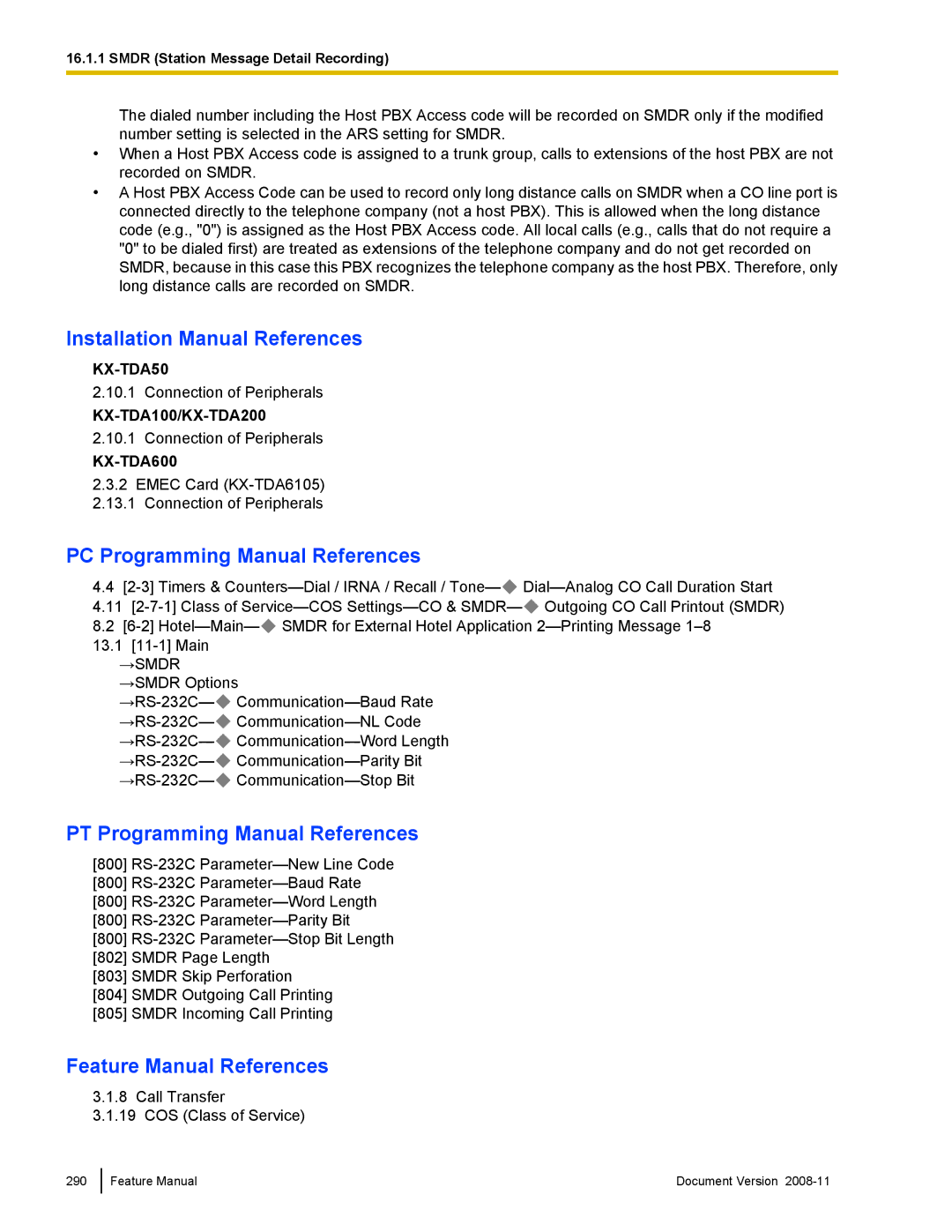 Panasonic KX-TDA50 manual Emec Card KX-TDA6105 Connection of Peripherals 