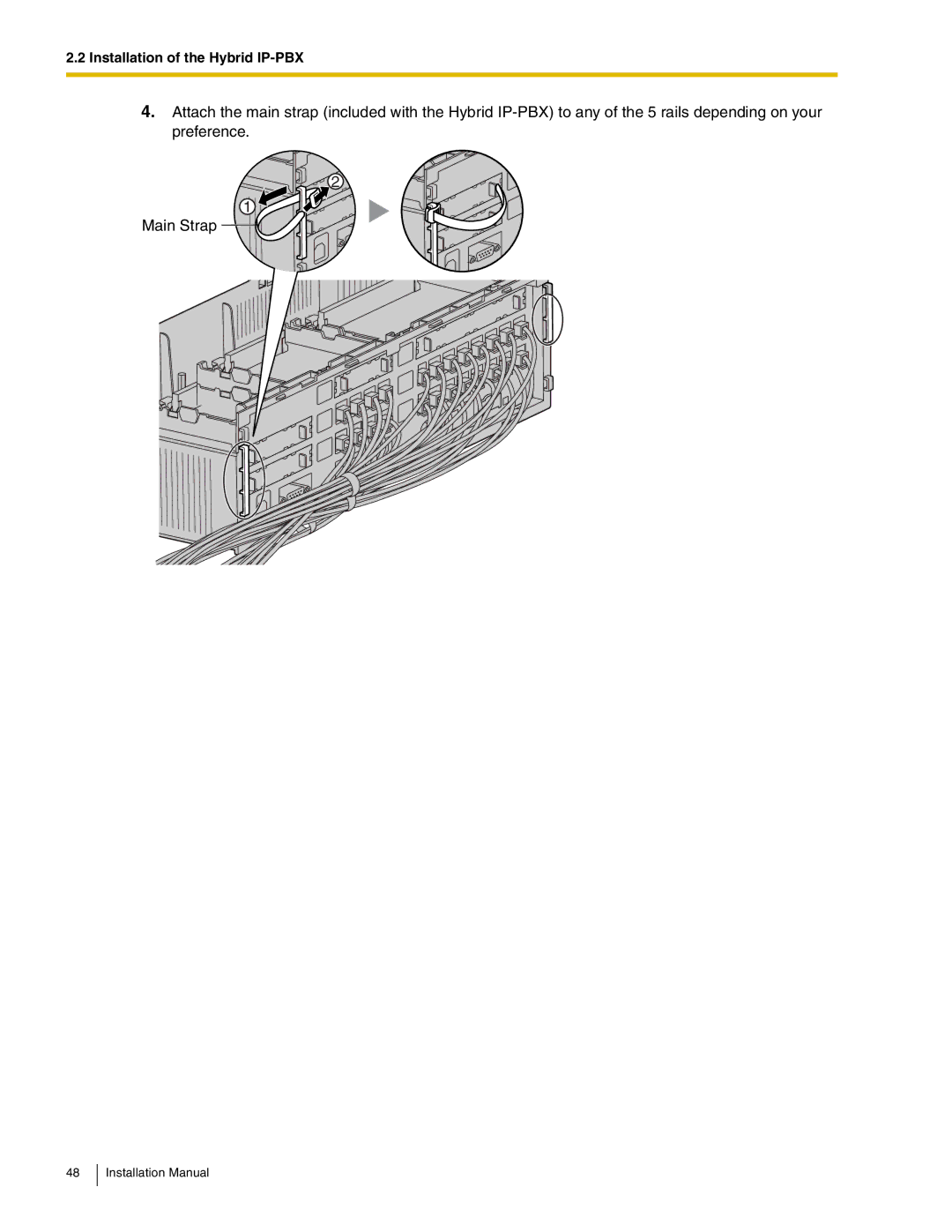 Panasonic KX-TDA50 installation manual Installation of the Hybrid IP-PBX 