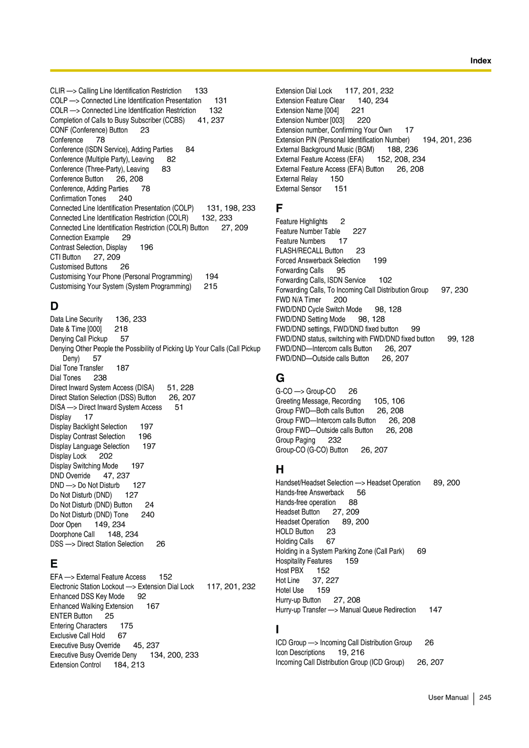 Panasonic KX-TDE200, KX-TDE100 user manual 133 