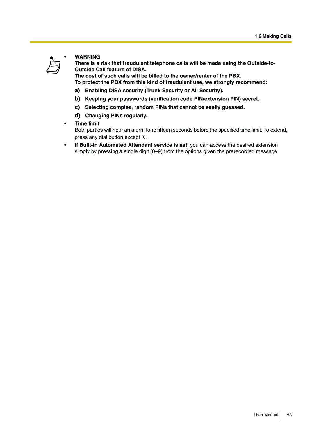 Panasonic KX-TDE200, KX-TDE100 user manual Making Calls 