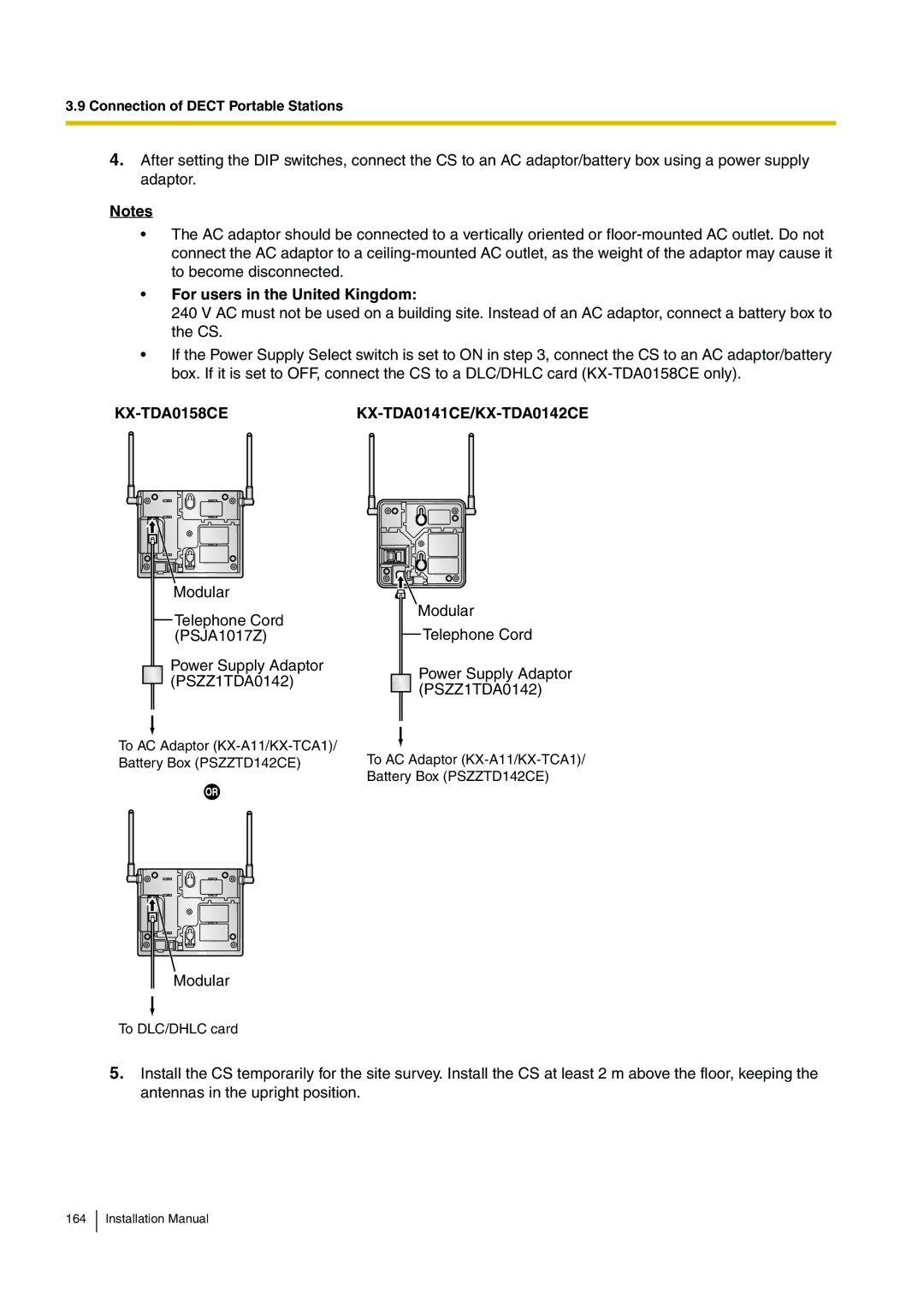 Panasonic KX-TDE100 installation manual For users in the United Kingdom, KX-TDA0158CEKX-TDA0141CE/KX-TDA0142CE 