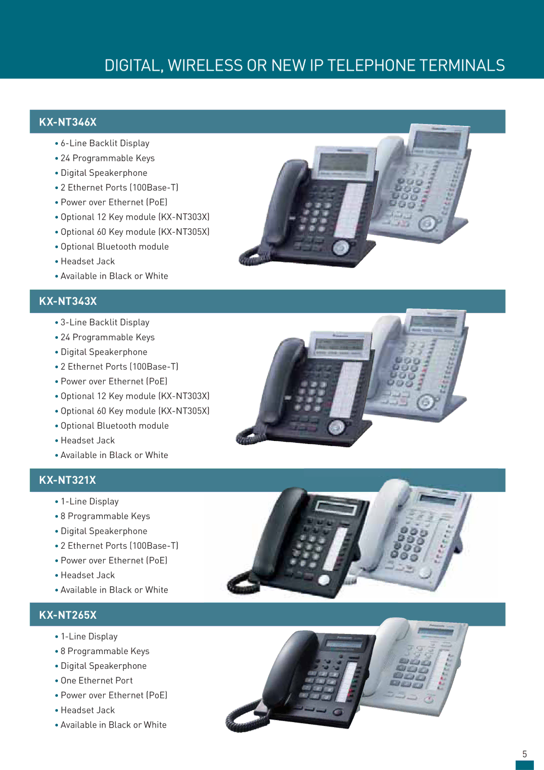 Panasonic KX-TDE200AL manual DIGITAL, Wireless or NEW IP Telephone Terminals 