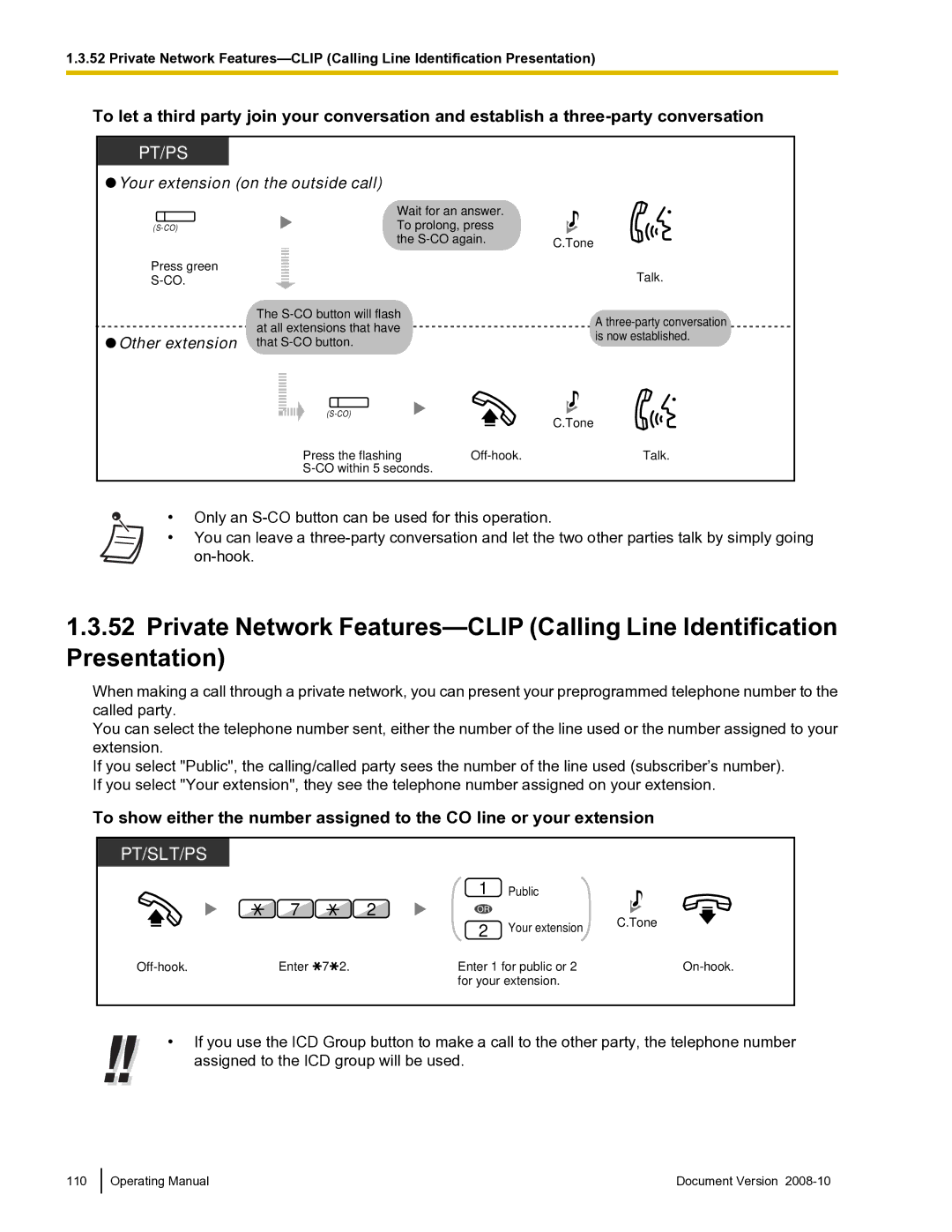 Panasonic KX-TDE600 manual Your extension on the outside call 