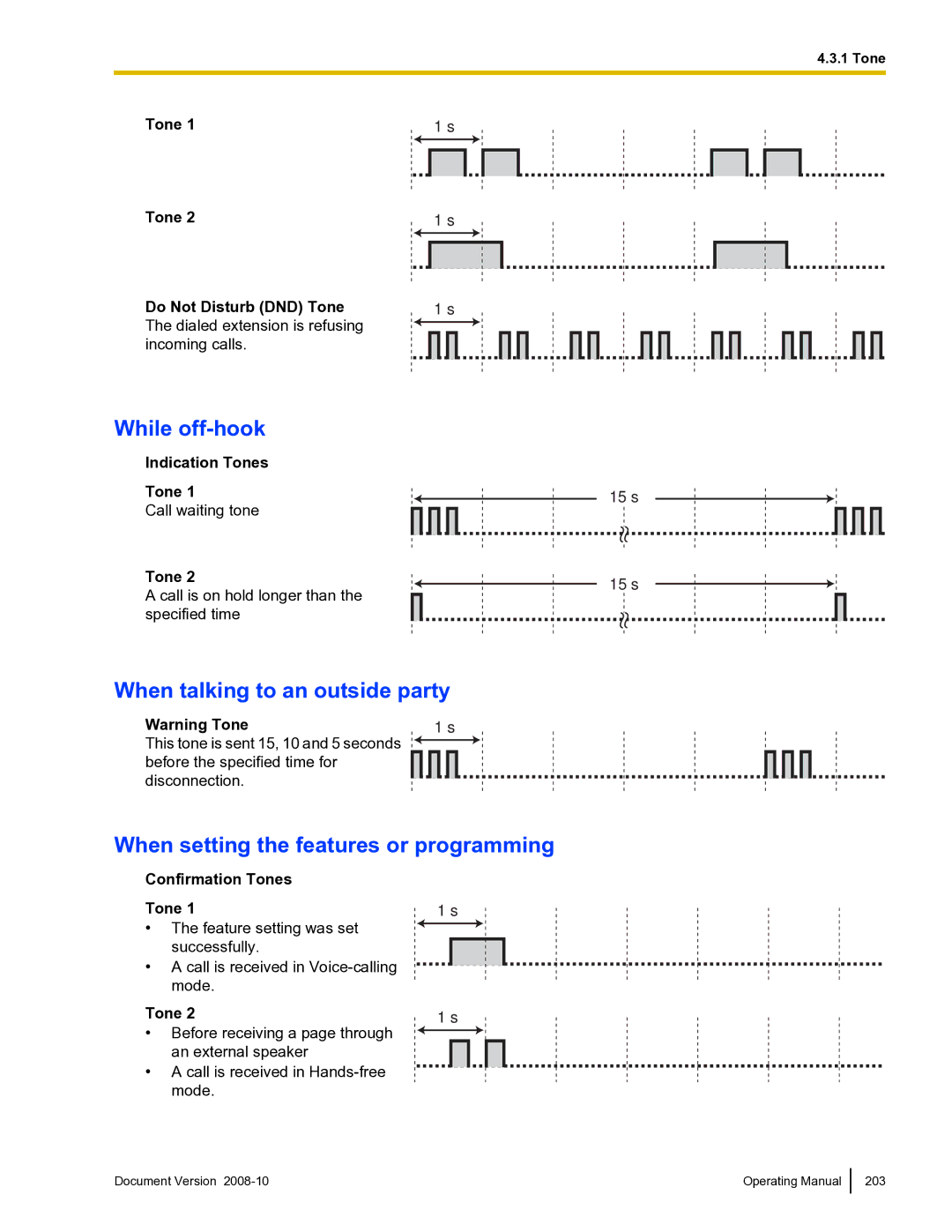 Panasonic KX-TDE600 manual While off-hook, When talking to an outside party, When setting the features or programming 