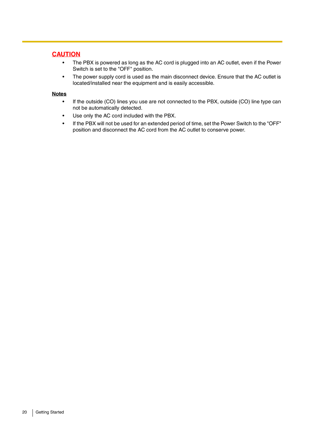 Panasonic kx-tea308, KX-TEB308 manual Getting Started 