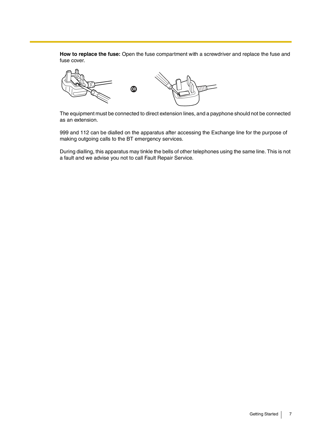 Panasonic KX-TEB308, kx-tea308 manual Getting Started 