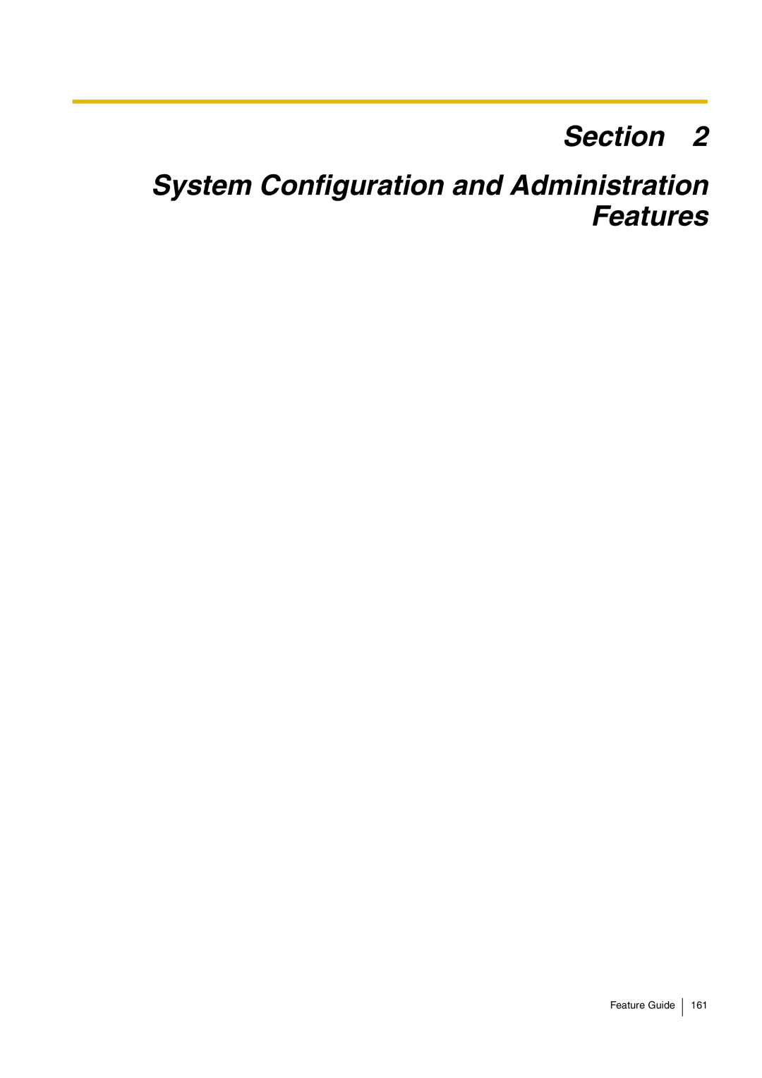 Panasonic kx-tea308 manual Section System Configuration and Administration Features 