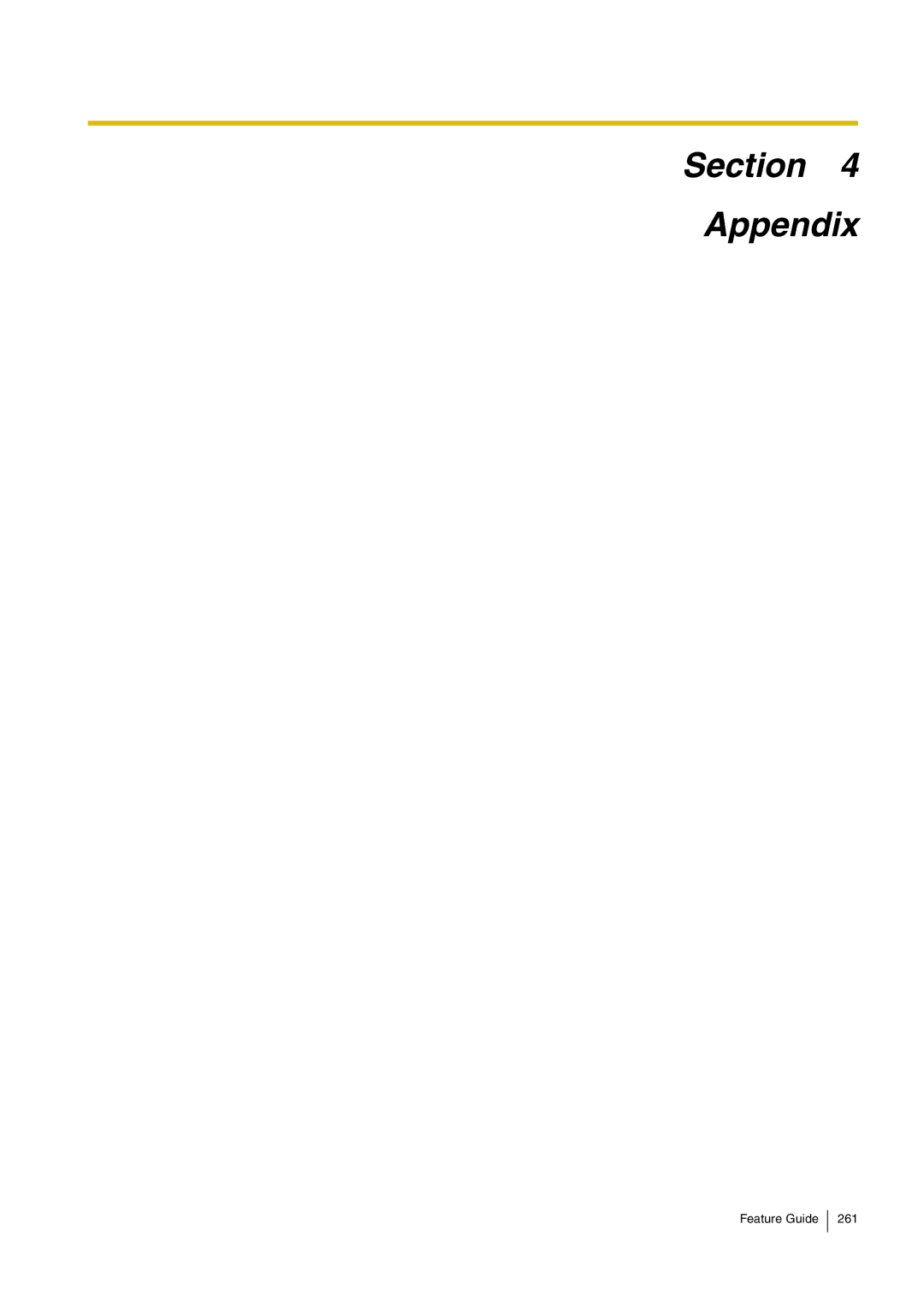 Panasonic kx-tea308 manual Section Appendix 