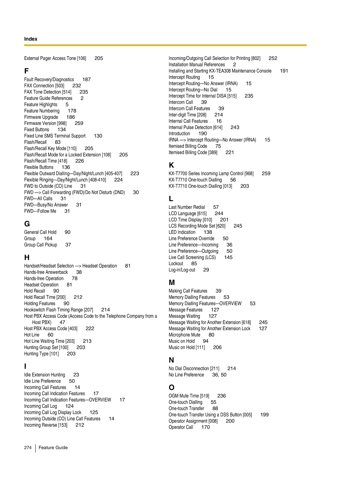 Panasonic kx-tea308 manual FAX Connection 503 