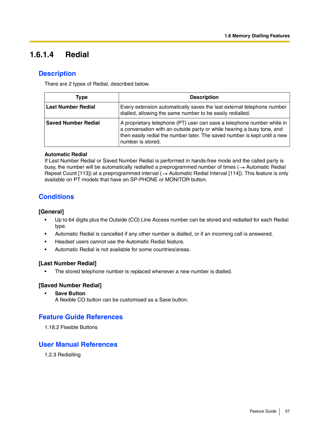 Panasonic kx-tea308 manual Last Number Redial, Saved Number Redial 