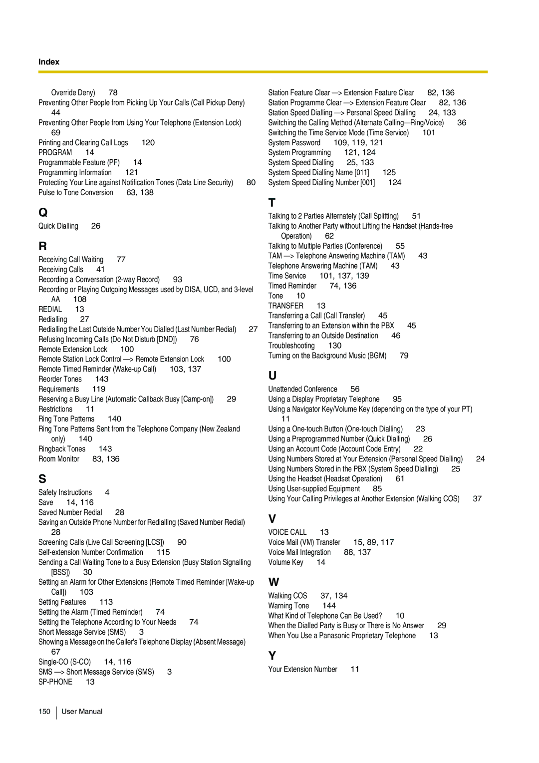 Panasonic KX-TEB308 user manual Program 