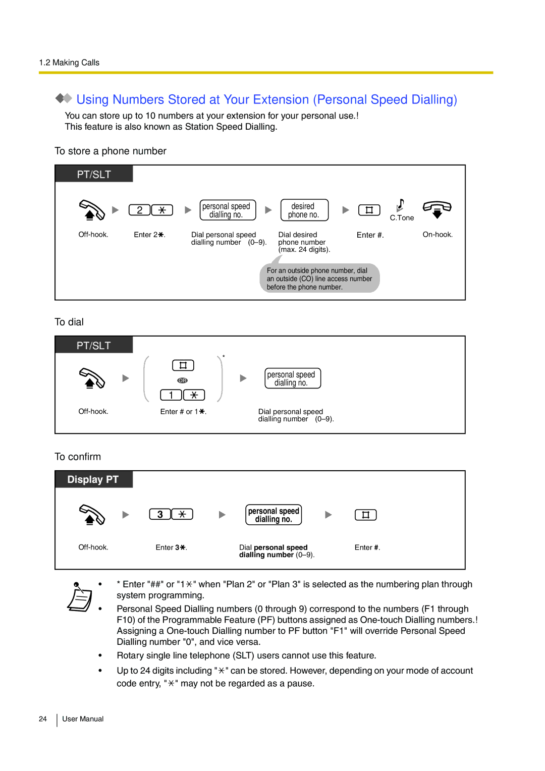 Panasonic KX-TEB308 user manual To store a phone number, To dial, To confirm 