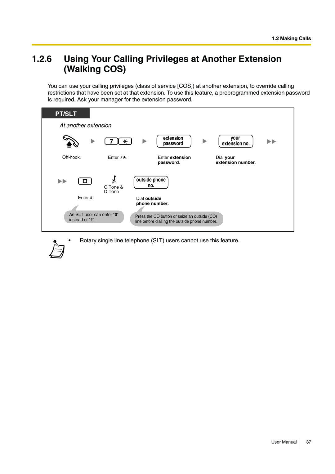 Panasonic KX-TEB308 user manual Extension, Password, Outside phone 