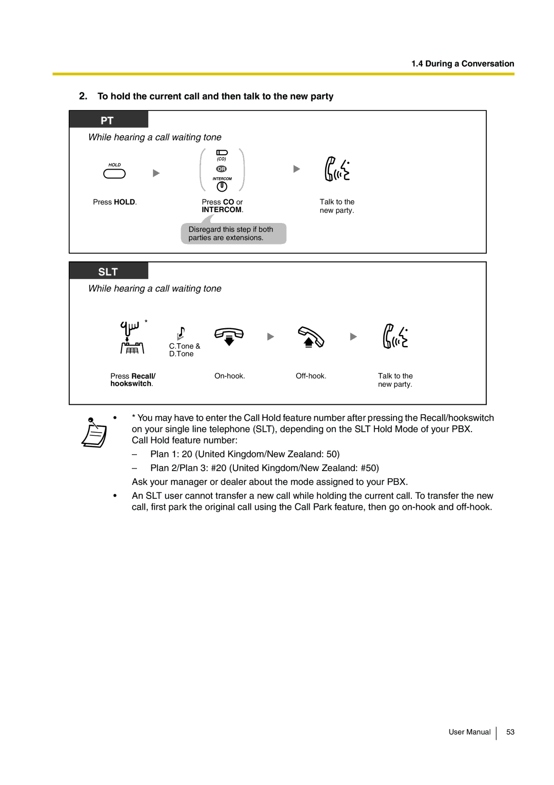 Panasonic KX-TEB308 user manual To hold the current call and then talk to the new party 