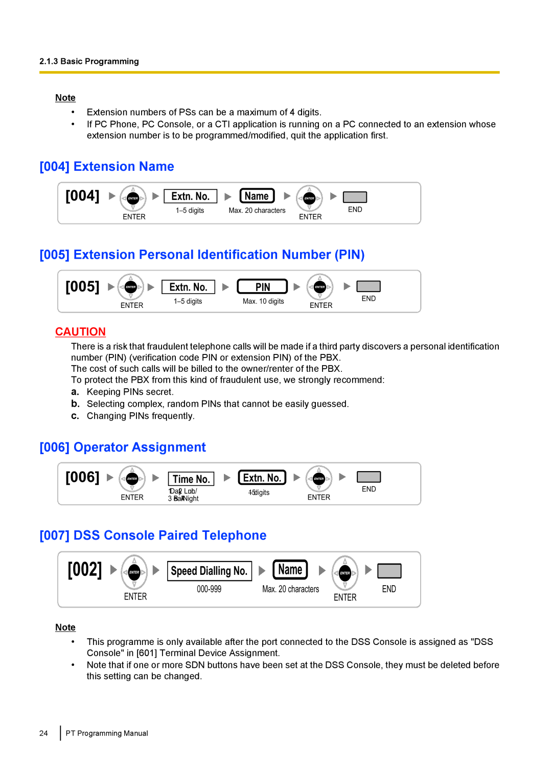 Panasonic KX-TED100 manual 005, 007 