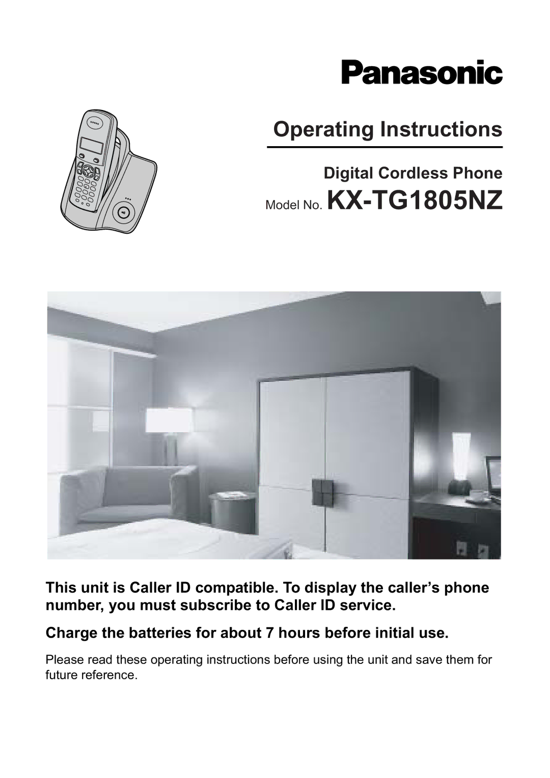 Panasonic operating instructions Model No. KX-TG1805NZ 