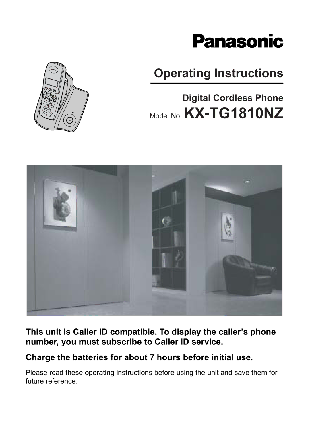 Panasonic operating instructions Model No. KX-TG1810NZ 