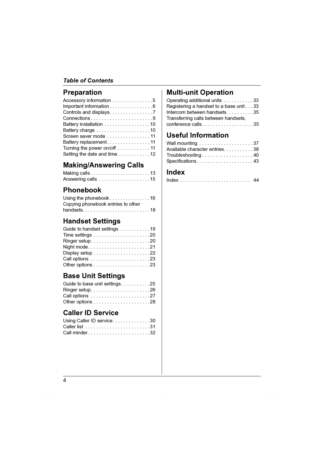 Panasonic KX-TG1850NZ operating instructions Making/Answering Calls 