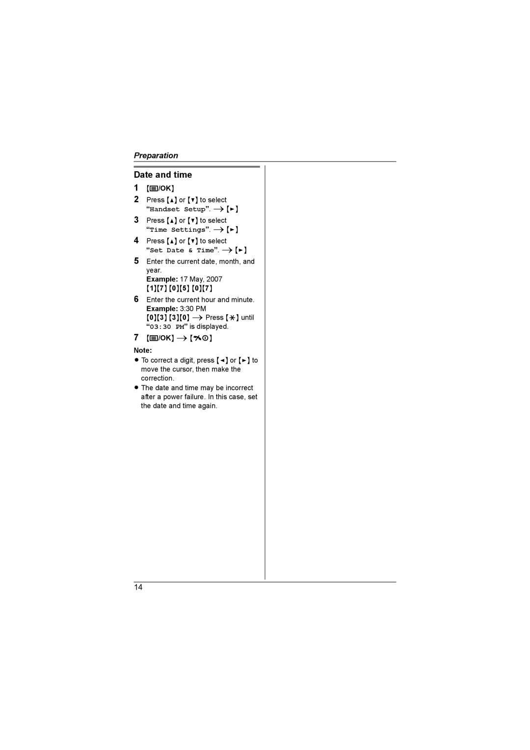 Panasonic KX-TG1857AL, KX-TG1855AL operating instructions Date and time, Time Settings, Set Date & Time 