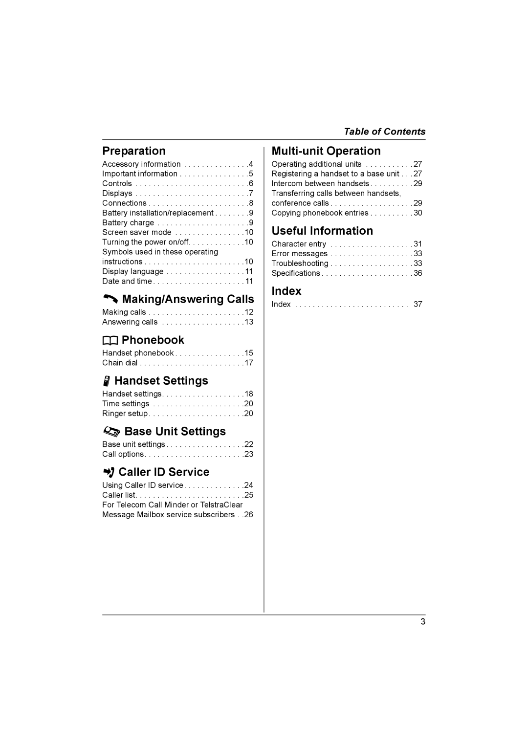 Panasonic KX-TG1861NZ operating instructions Making/Answering Calls 