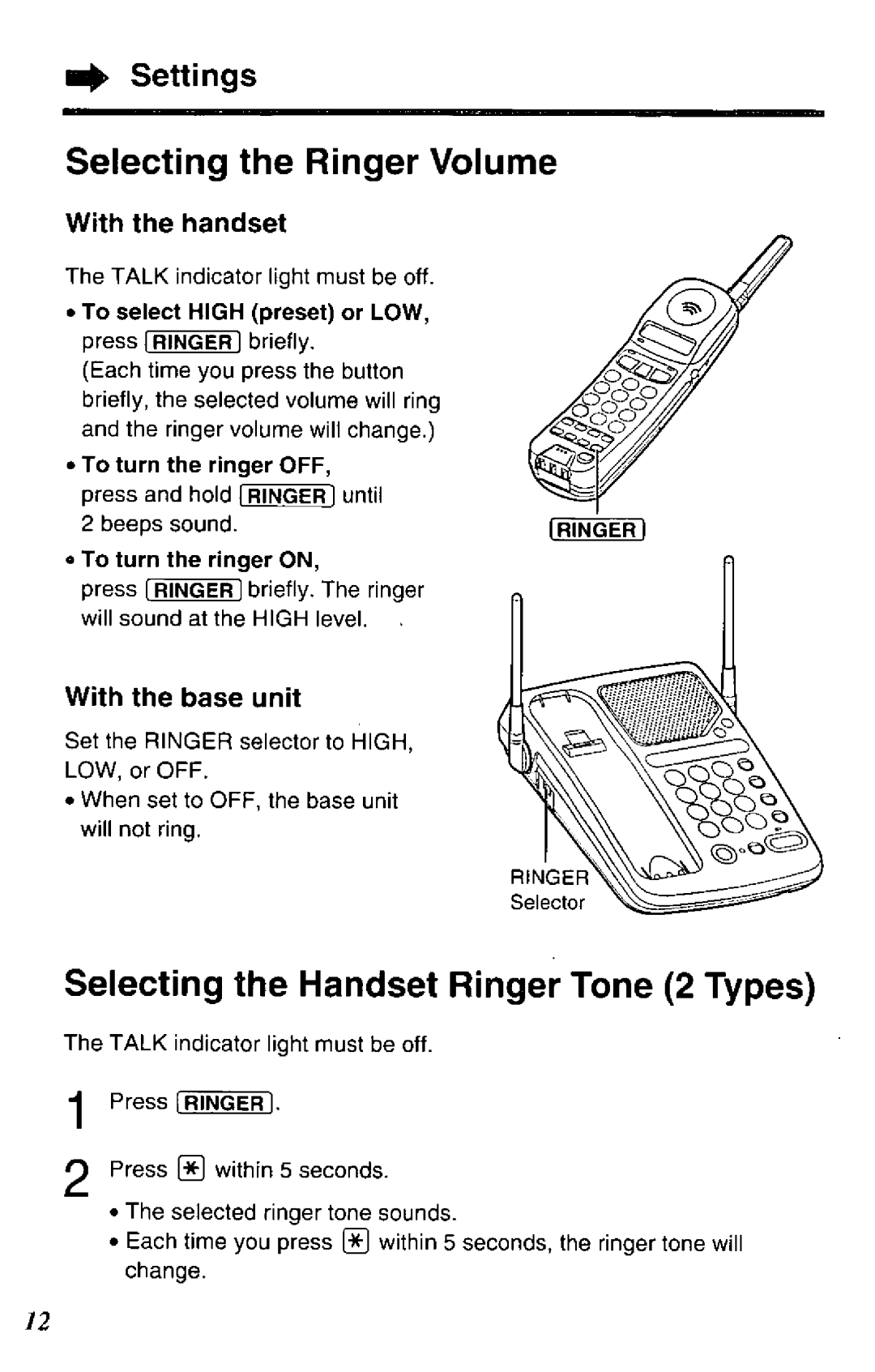 Panasonic KX-TG210-S, KX-TG210-B manual 